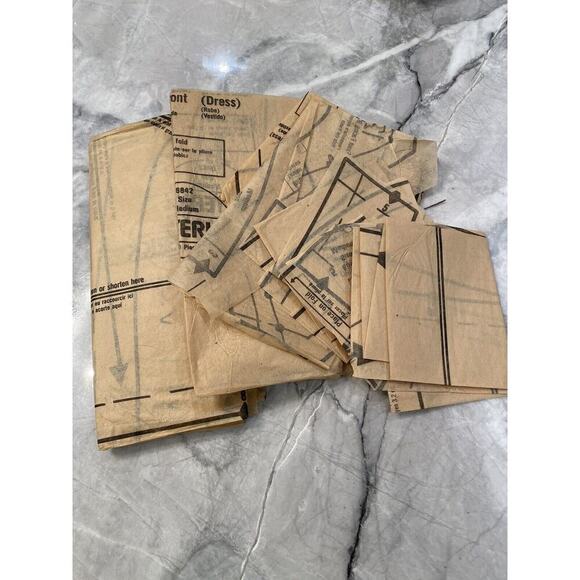 Butterick Vintage Cut Misses Jacket Dress and Belt Size Medium Pattern No 6842 - Picture 9 of 9